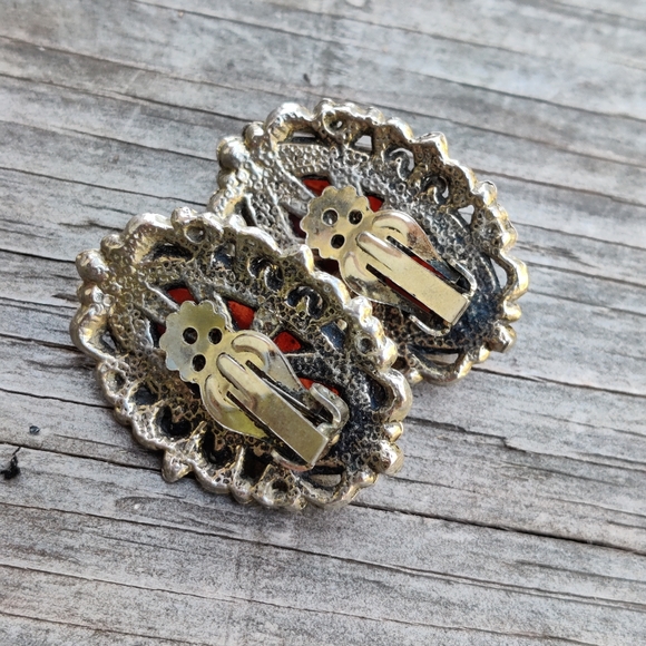 Vintage Selro Selini Pink Lucite Earrings - Picture 9 of 13